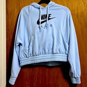 Baby blue Nike running hoodie
